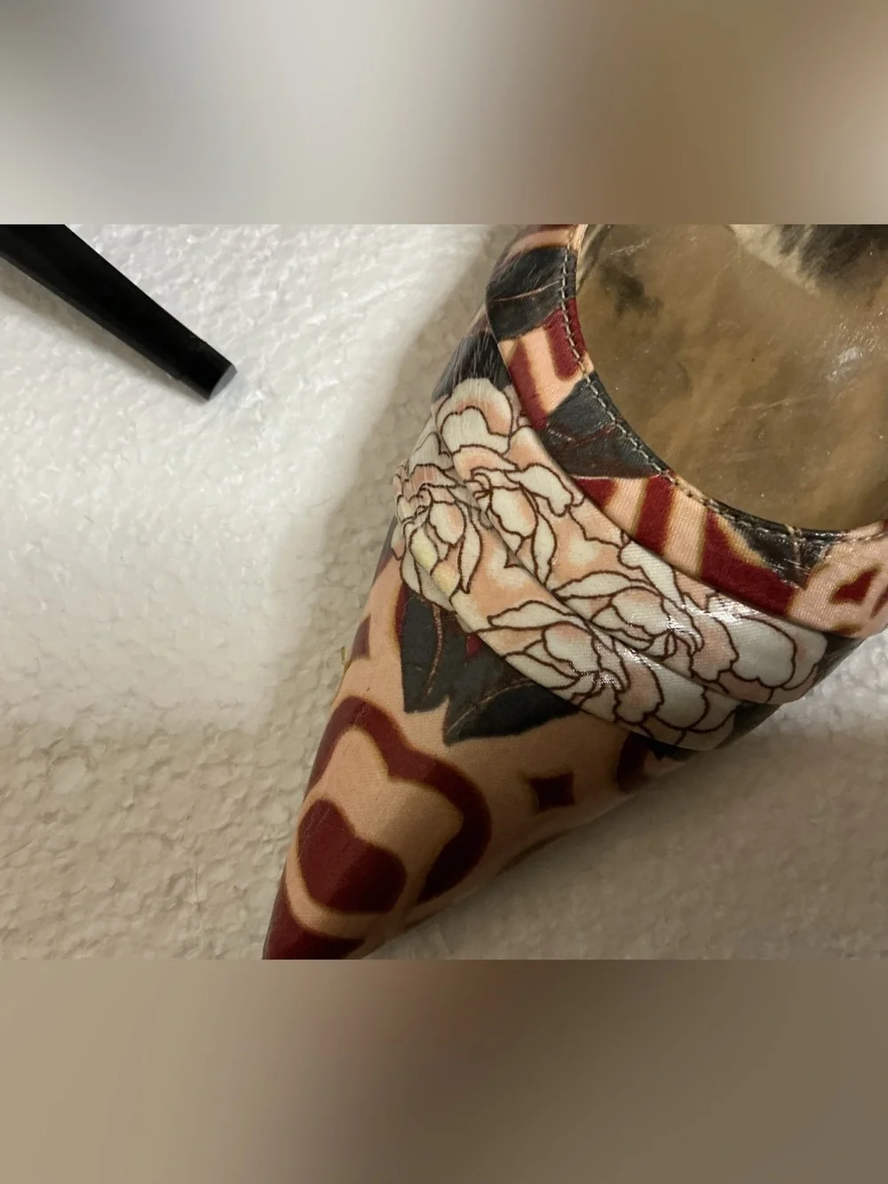 Carlos by Carlos Santana Elite Heels 9.5M Floral Pointed Toe D’Orsay Pumps